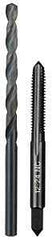 Milwaukee 49-57-5530 Drill and Tap Bit, HCS, Black Oxide, Specifications: #12-24 NC Straight Flute Plug Tap, #16 Drill