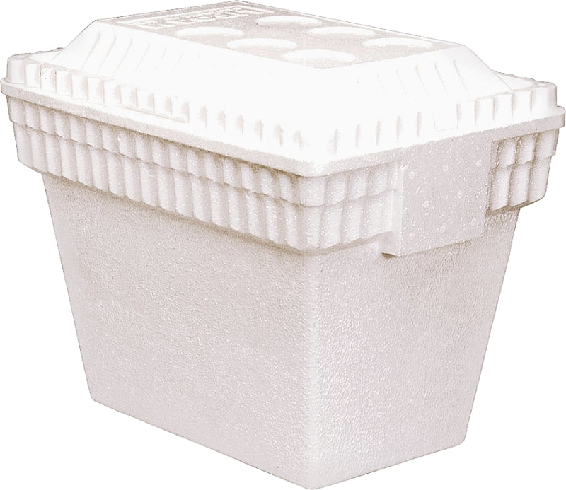 Lifoam 3542 Ice Chest, 12 qt Cooler, Styrofoam, White