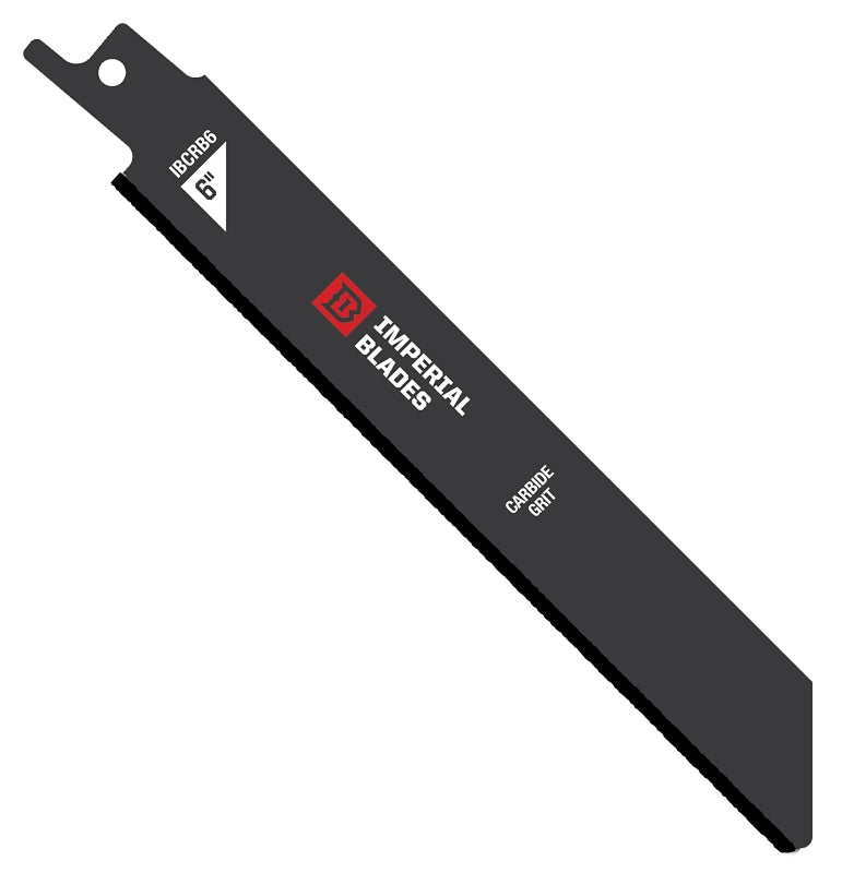 Imperial Blades IBCRB6 Reciprocating Saw Blade, 6 in L, Carbide Cutting Edge