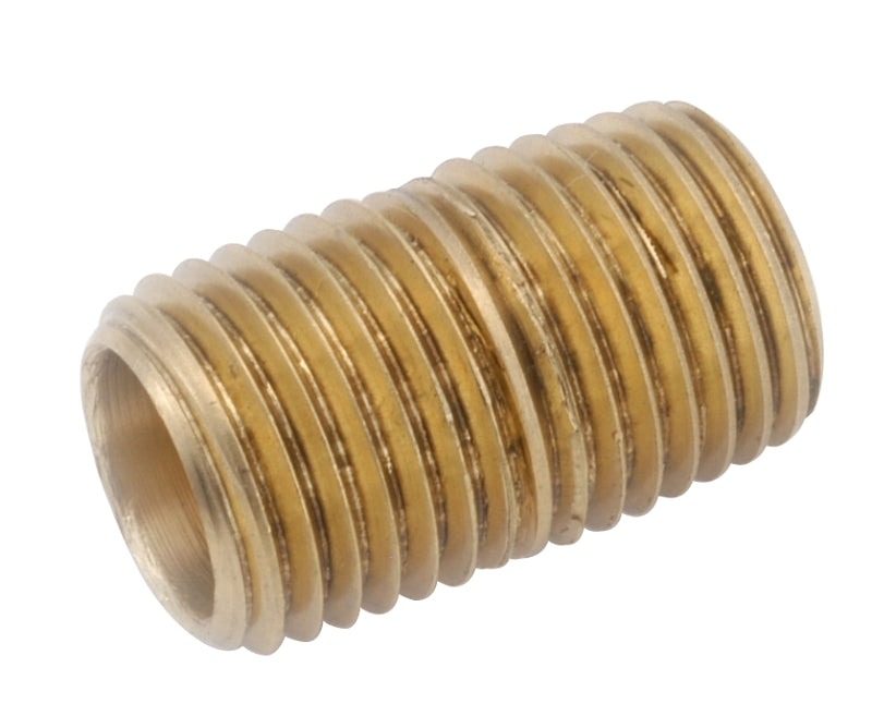 Anderson Metals 736112-08 Pipe Nipple, 1/2 in, NPT, Brass