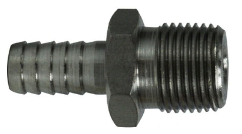 FITTING HOSE SS BARBXMPT 3/8IN