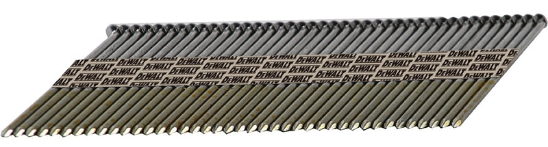 DeWALT DPT-10D120GFH Framing Nail, 3 in L, 30 Gauge, Galvanized Steel, Round Head, Smooth Shank