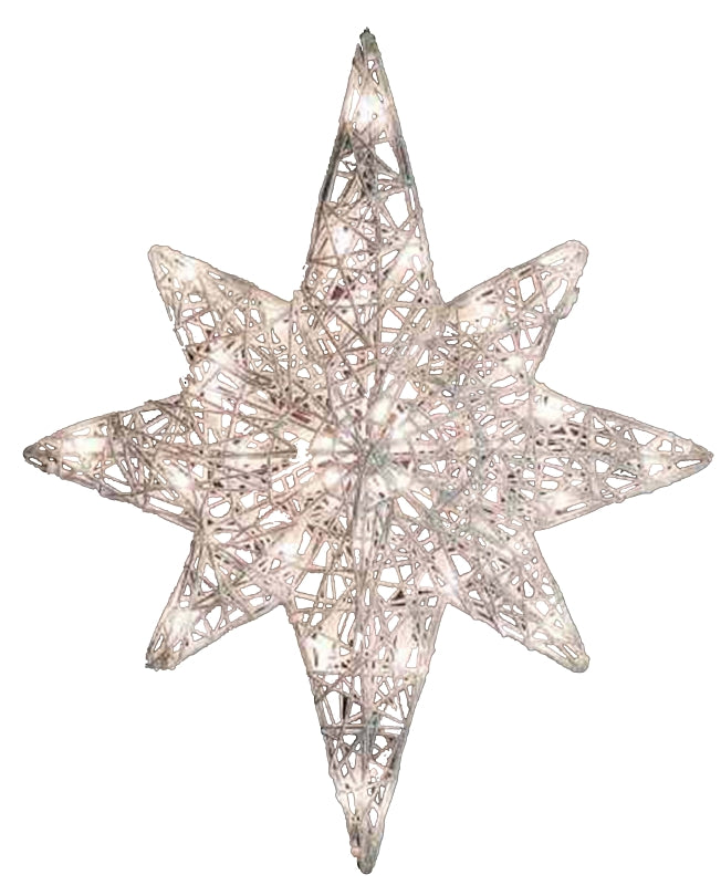 Hometown Holidays 4736-T Beth Spun Glass Decor, LED Bulb