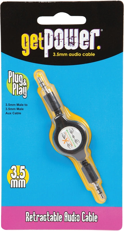 GetPower GP-RETR-AUX-BLK Audio Cable