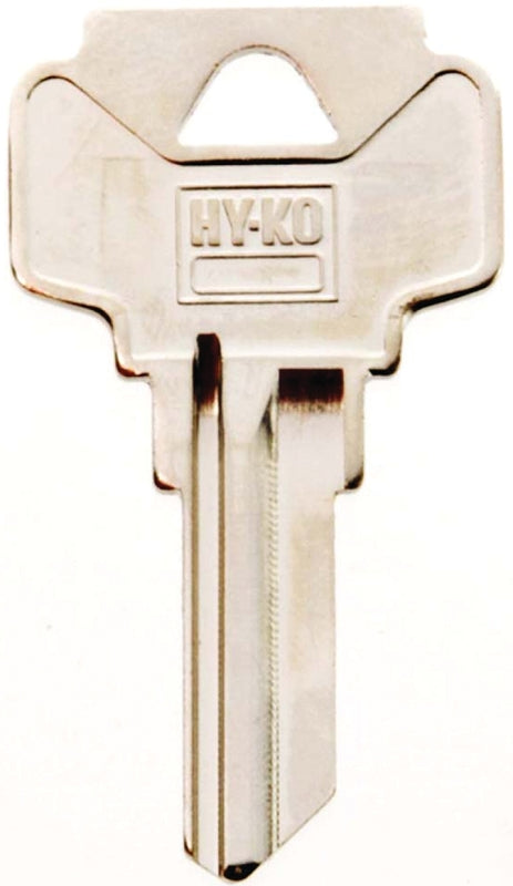Hy-Ko 11010DE1 Key Blank, Brass, Nickel, For: Dexter Cabinet, House Locks and Padlocks