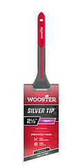 Wooster Silver Tip GRIPTECH MAX Series G5224-2 1/2 Paint Brush, 2-1/2 in W, Thin Angle Brush, 2-7/8 in L Bristle