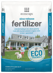 ecoscraps 22311 Slow Release Fertilizer, 45 lb Bag, Granular, 4-2-0 N-P-K Ratio