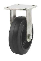 Dh Casters C-MHD6MRR Rigid Caster, 6 in Dia Wheel, 2 in W Wheel, Molded Rubber Wheel, 450 lb
