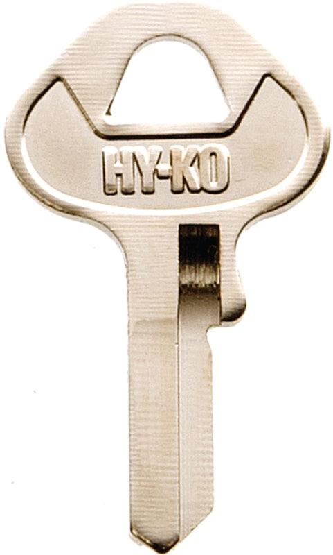 Hy-Ko 11010MH2 Key Blank, Brass, Nickel, For: Master Cabinet, House Locks and Padlocks