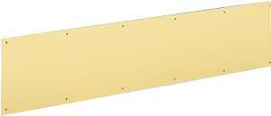 Schlage SC8400B3-8X34 Kick Plate, 34 in L, 8 in W, Brass, Anodized Brass