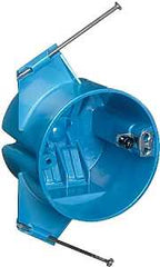Carlon B520P-UPC Ceiling Box, 4 in W, 4 in D, 2-1/4 in H, 1 -Gang, Polycarbonate, Blue