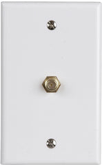 Zenith VW1001WJ1W Wallplate, 4-1/2 in L, 2-3/4 in W, White