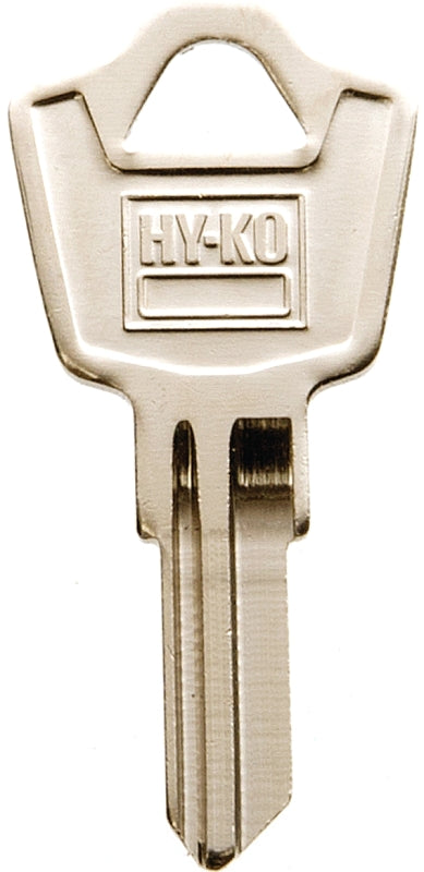 Hy-Ko 11010ES8 Key Blank, Brass, Nickel, For: ESP Vehicle Locks