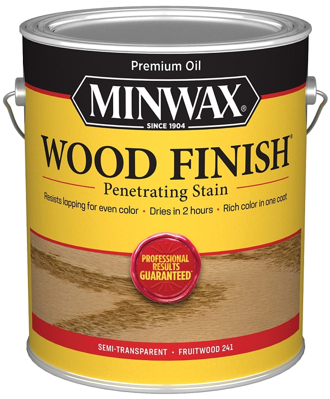 Minwax Wood Finish 71010000 Wood Stain, Fruitwood, Liquid, 1 gal, Can