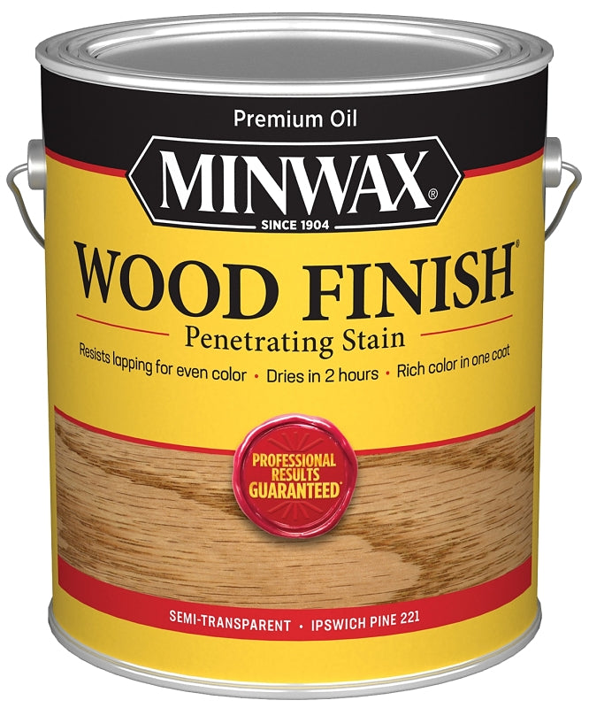 Minwax Wood Finish 71004000 Wood Stain, Ipswich Pine, Liquid, 1 gal, Can