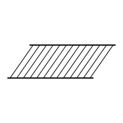 Nuvo Iron DSR3470-STB Railing Panel, 34 in OAH, Steel Rail, Textured Black Rail
