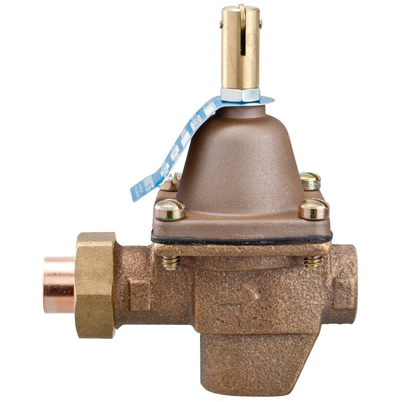 Watts 0950001 High Capacity Water Feed Regulator, 1/2 in Connection, 1/2 in Union Solder Inlet Connection x 1/2 in FIP connection