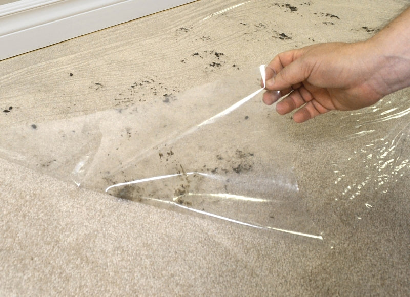 Surface Shields CS36500 Carpet Shield, 500 ft L, 36 in W, 2.5 mil Thick, Polyethylene, Clear