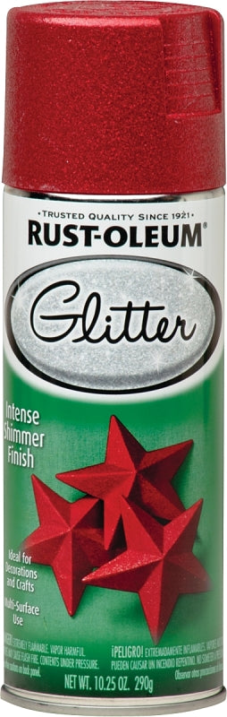 Specialty 268045 Glitter Spray Paint, Shimmer, Red, 10.25 oz, Can