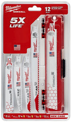 Milwaukee 49-22-3329 Saw Blade Set, 12-Piece, Bi-Metal