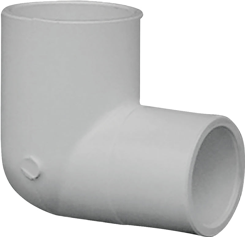 Lasco 406101BC Reducing Pipe Elbow, 3/4 x 1/2 in, Slip, 90 deg Angle, PVC, White, SCH 40 Schedule, 280 psi Pressure