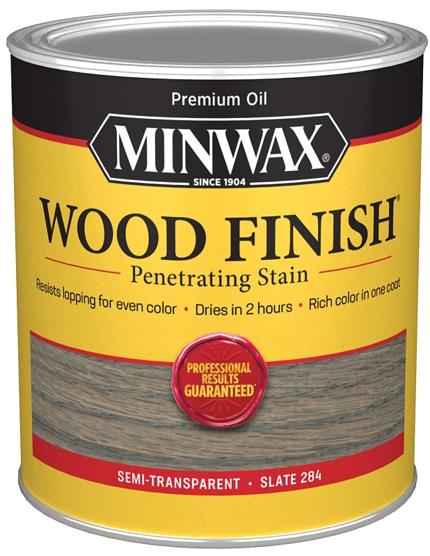 Minwax 701064444 Interior Wood Stain, Slate, Liquid, 1 qt