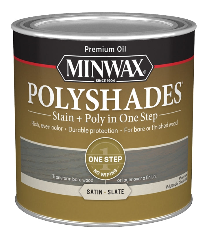 STAIN WOOD SATIN SLATE 1/2PT