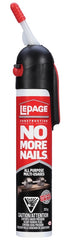LePage No More Nails 2047901 All Purpose Adhesive, White, 266 mL Cartridge
