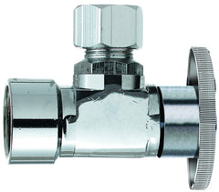 Plumb Pak PP20050LF Shut-Off Valve, 3/8 x 3/8 in Connection, FIP x Compression, Brass Body