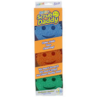 Scrub Daddy SDC3CTX12 Scrub Sponge, 3-7/8 in L, 4 in W, 2 in Thick, Foam, Multi-Color