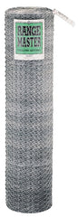 Rangemaster 5939 Poultry Net, 50 ft L, 72 in W, 20 Gauge, Hexagonal Mesh, 1 in Mesh, Steel