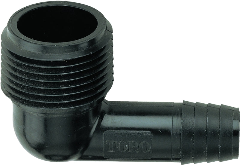 Toro 53305 Elbow, 3/8 x 3/4 in Connection, Barb x MNPT, Plastic