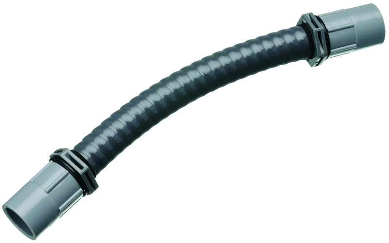 Carlon UAFAD Conduit Elbow, 0 to 90 deg Angle, 1/2 in, Neoprene/PVC, Gray