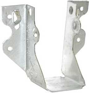MiTek JUS46-TZ Slant Joist Hanger, 5 in H, 2 in D, 3-5/8 in W, 4 in x 6 to 8 in, Steel, Zinc, Face Mounting