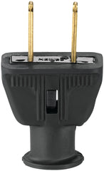 Eaton Wiring Devices 183-6BK-BOX Electrical Plug, 2 -Pole, 15 A, 125 VAC, NEMA: NEMA 1-15, Black