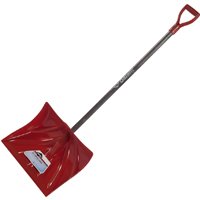 Garant NPM18KDU Snow Shovel, 18 in W Blade, 13-1/2 in L Blade, Poly Blade, Wood Handle, 51 in OAL