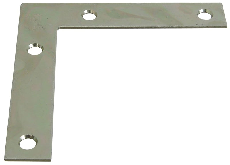 National Hardware 117BC Series N266-569 Corner Brace, 4 in L, 3/4 in W, 4 in H, Steel, Zinc, 0.07 Thick Material