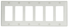 2166W-BOX WALLPLATE DECO 6G WH