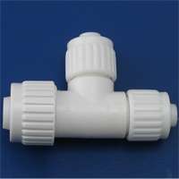 Flair-It PEXLOCK 16824 Reducing Tube Tee, 3/4 x 1/2 in, Compression, PEX-A, PEX-B, PVC, 200 psi Pressure