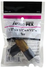 Apollo Valves EPXT12 Pipe Tee, 1/2 in, Barb, Brass, 200 psi Pressure