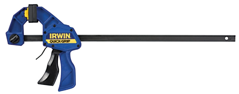 Irwin QUICK-GRIP SL300 Series 518QCN Bar Clamp/Spreader, 300 lb, 18 in Max Opening Size, 3-1/4 in D Throat, Plastic Body