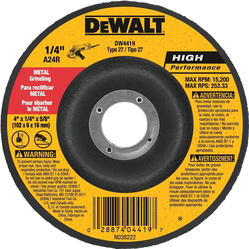 DW4419 WHEEL GRIND METAL 4IN
