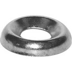 Reliable FCN6VP Finishing Cup Washer, 0.2 mm ID, 0.469 mm OD, 0.103 mm Thick, Steel, Nickel