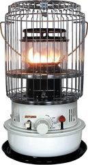 Kero World KW-12/DH1051 Portable Heater, 1.1 gal Fuel Tank, Kerosene, 10500 Btu, 350 sq-ft Heating Area, White