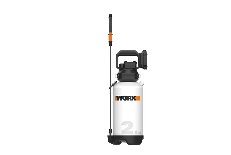 WORX WG829 Cordless Lawn Sprayer, 20 V Battery, 2 Ah, 2 gal Capacity