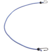 ProSource FH64019 Bungee Stretch Cord, 8 mm Dia, 36 in L, Polypropylene, Blue, Hook End