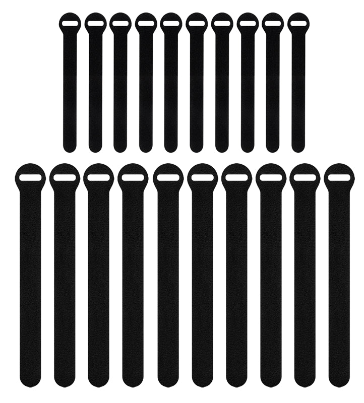 TIE CABLE ASRTD BLK 5IN & 8IN