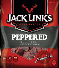 Jack Link's 10000007614 Snack, Jerky, Pepper, 2.85 oz