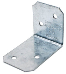Simpson Strong-Tie A21 Angle, 2 in W, 1-1/2 in D, 1-3/8 in H, Steel, Gray, Zinc Galvanized