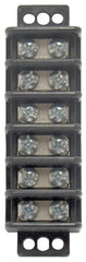 Gardner Bender GTB-406 Terminal Block, 600 V, 30 A, 6-Pole, 2-Row